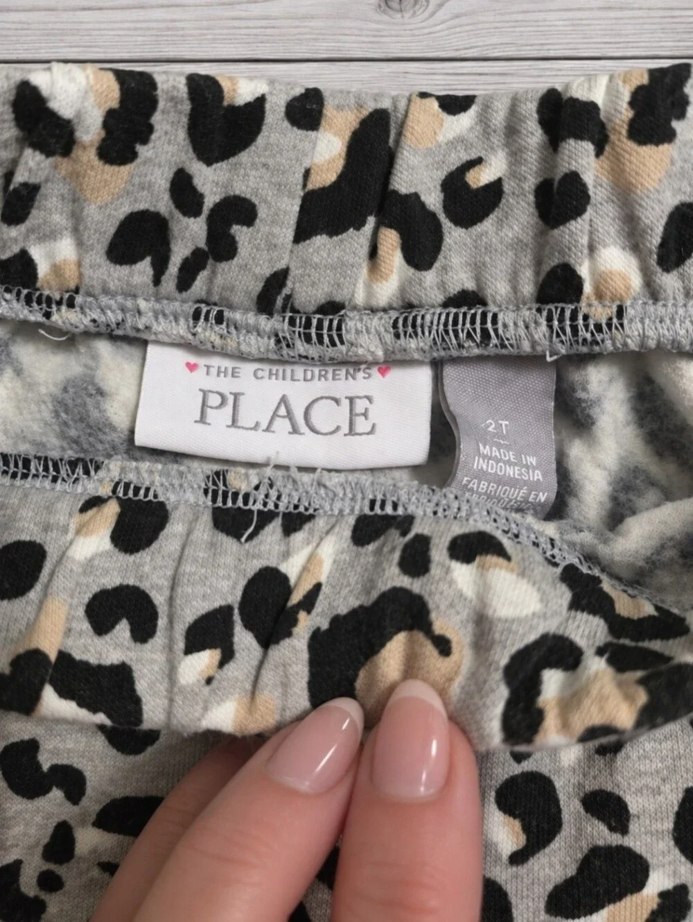 The Children’s Place Leopard Print Ruffle Top & Jogger Pants 2 Piece Set Size 2T
